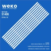Wkset-6406 37134X10 Kj58d05-Zc22ag-06E 303Kj580036e  10 Adet Led Bar ( Tvnizin içindeki led barla aynısı olduğunu görmeden almayınız. Led bar ürünlerinde paket açıldığında iade kabul edilmemektedir. ) thumbnail 1