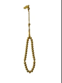 NEVCE STORE Gold Renk Metal Tesbih Erkek Tesbih Şık ve Dayanıklı Model Erkek Aksesuar thumbnail 1