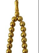 NEVCE STORE Gold Renk Metal Tesbih Erkek Tesbih Şık ve Dayanıklı Model Erkek Aksesuar thumbnail 2