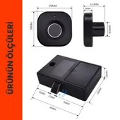 UpWay Parmak İzi ile Açılan Akıllı Mobilya Çekmece & Dolap Kilidi thumbnail 7