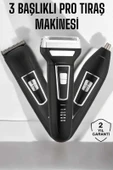 LitaeTrend 3 Başlıklı Profesyonel Tıraş Makinesi thumbnail 1