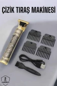 LitaeTrend Profesyonel Şarjlı Saç ve Sakal Şekillendirici Çizik Tıraş Makinesi thumbnail 1