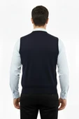 Erkek Düğmeli Yelek Cepli Çelik Örgü Klasik Kalıp 5205L BGL-ST04846 thumbnail 6