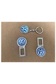 Volkswagen Uyumlu İkaz Ses Susturucu Metal Toka 1 Çift ve 1 Adet Anahtarlık thumbnail 1