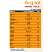 Argivit Smart Tablet 30 Tablet - Fosfatidilserin, Kolin, L-Arginin, Multivitamin ve Multimineral thumbnail 7