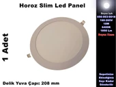 HOROZ Slim-18 18w BEYAZ Yuvarlak Led Panel Spot Beyaz Kasa 6400k Sıva Altı S.A. 220v IP20 thumbnail 1