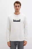 Mavi 0S10203 Logo Baskılı Erkek Kapüşonlu Sweatshirt thumbnail 3