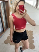 Yırtıklı Likralı Jean Şort thumbnail 8