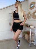 Yırtıklı Likralı Jean Şort thumbnail 1