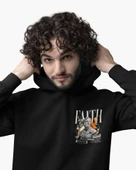 Soyut Tasarım Baskılı, Unisex Kapüşonlu Regular Hoddie Kangru Sweat thumbnail 4