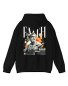 Soyut Tasarım Baskılı, Unisex Kapüşonlu Regular Hoddie Kangru Sweat thumbnail 1
