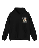 Soyut Tasarım Baskılı, Unisex Kapüşonlu Regular Hoddie Kangru Sweat thumbnail 2