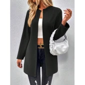 Lucky Life Kadın Uzun Kollu önü Açık Uzun Modal Ceket thumbnail 9