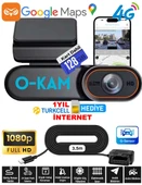 O-Kam 128GB Araç Içi Kamera Uzaktan Araç Kamerasını İzleme 1080P Kamera Gps +1 Yıl 4G İnternet thumbnail 1