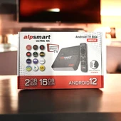 AS512 Android Tv Box Ses Komutlu Kumandalı 2GB Ram 16 GB Hafıza Android 12 thumbnail 2