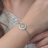 925 Ayar Gümüş Kar Tanesi Bileklik T5128 (770770) thumbnail 2