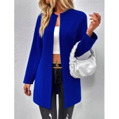 Lucky Life Kadın Uzun Kollu önü Açık Uzun Modal Ceket thumbnail 2