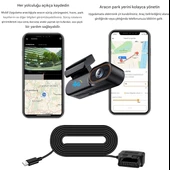O-Kam 128GB Araç Içi Kamera Uzaktan Araç Kamerasını İzleme 1080P Kamera Gps +1 Yıl 4G İnternet thumbnail 3