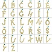 925 Ayar Gümüş Nazar Gold L Harfi Kadın Gümüş Kolye T6788 (770770) thumbnail 2