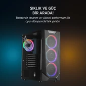 JAMES DONKEY HELIX H800 4XRBW ATX 650W GAMING KASA thumbnail 5