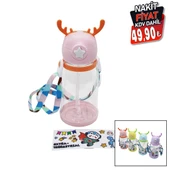 GEYİK MODELİ PİPETLİ ÇOCUK MATARA SULUK ASKI İPLİ (5358) thumbnail 2