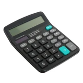 Standart Fonksiyonlu 12 Haneli Geniş LCD Ekran,Pill Masaüstü Hesap Makinesi (5358) thumbnail 2