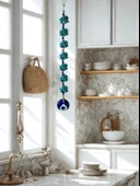 NEVCE STORE 7’li Fil Figürlü Nazar Boncuklu Duvar Süsü Şans ve Bereket Sembolü Dekoratif Aksesuar thumbnail 4