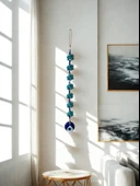 NEVCE STORE 7’li Fil Figürlü Nazar Boncuklu Duvar Süsü Şans ve Bereket Sembolü Dekoratif Aksesuar thumbnail 2