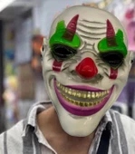 Delirten Gülüş Psikopat Palyaço Temalı Joker Maskesi (5358) thumbnail 2