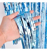 Mavi Masa Örtüsü, Lacivert Masa Eteği, 2 Adet Mavi Arka Fon thumbnail 3