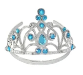 Mavi Taşlı Elsa Çocuk Tacı Prenses Tacı Kraliçe Tacı 16x14 cm (5358) thumbnail 1