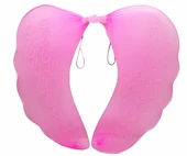 Pembe Renk Ortası Pembe Tüylü Tül Peri Kanadı 40x50 cm (5358) thumbnail 1