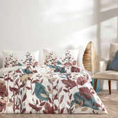 Çift Kişilik Ranforce Nevresim Takımı Daisy Ekru thumbnail 4