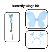 Kelebek Kanadı Tacı Asası Mavi Renk (5358) thumbnail 2