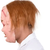 Çaki Maskesi Kahverengi Saçlı Lateks Et Chucky Çaki Maskesi (5358) thumbnail 2