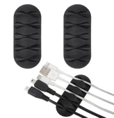 Kablo Tutucu 5 Kanallı 3lü Siyah thumbnail 1