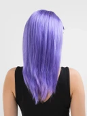 Mor Renk Uzun Düz Parti Peruğu (5358) thumbnail 2