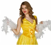 Beyaz Renk Kabarık Tüylü Otriş Boa Dekorasyon Tüy 180 CM (5358) thumbnail 2