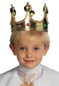 Plastik Kral Tacı Altın Renk Çocuk Boy (5358) thumbnail 1