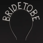 Kristal Taşlı Gümüş Renk Bride To Be Gelin Tacı (5358) thumbnail 1