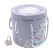 Kilitli Metal Yuvarlak Kumbara thumbnail 1