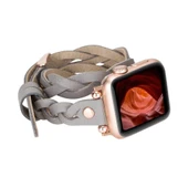 Apple Watch Uyumlu Deri Kordon Peggy 38-40-41mm DTRTRST9 thumbnail 5