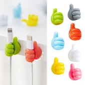 El Şeklinde Kauçuk Çok Amaçlı Kablo Tutacak 10 Adet (5358) thumbnail 1