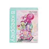 KP28012 Keeppley Candy Shop City Corner Blok Seti -Vagon life thumbnail 1