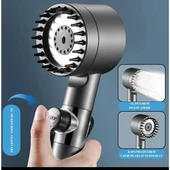 Yeni Nesil Çok Masajlı Fonksiyonlu Ayarlanabilir Arıtmalı Krom Kaplı Duş Başlığı El Duşu (5358) thumbnail 1