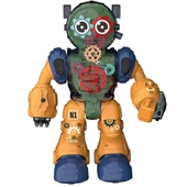 Işıklı ve Müzikli Şeffaf Renkli Robot thumbnail 4