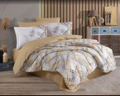 Hobby Çift Kişilik Ranforce Nevresim Takımı Irma Bej thumbnail 2