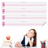 Kılavuz Çizgili Akıllı Kağıt Yazı Tahtası Duvarda İz Bırakmaz Statik Yeni Müfredata Uygun 100x56cm thumbnail 1