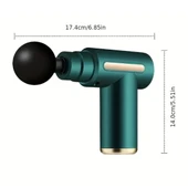 4 Masaj Başlıklı Titreşim, Şarj Edilebilir Küçük Masaj Aleti,Masaj Tabancası thumbnail 3