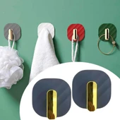 2li Yapışkanlı Retro Askılık Dolap Kapak Kulpu Gri thumbnail 1